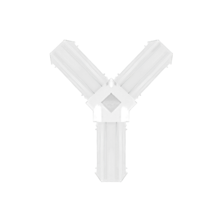 AL7® الأنيق على شكل Y (أبيض) لنظام الجرجين بار 16×7 – AL7Y3716W(E)