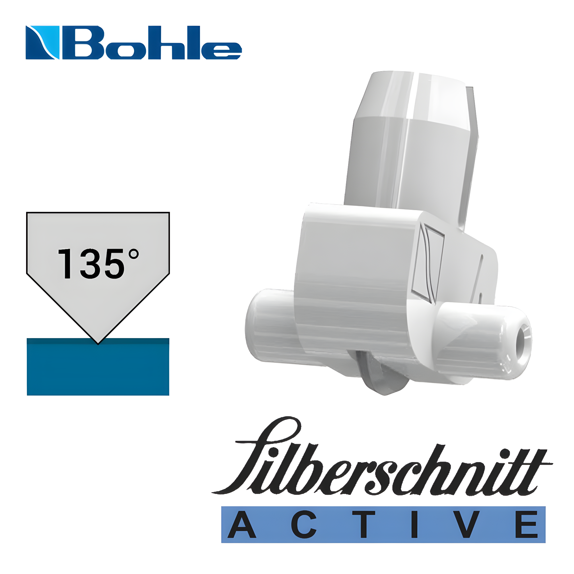 Bohle Silberschnitt® BO 416A135 Plastic Wheel Holder with Carbide Cutting Wheel – 135°