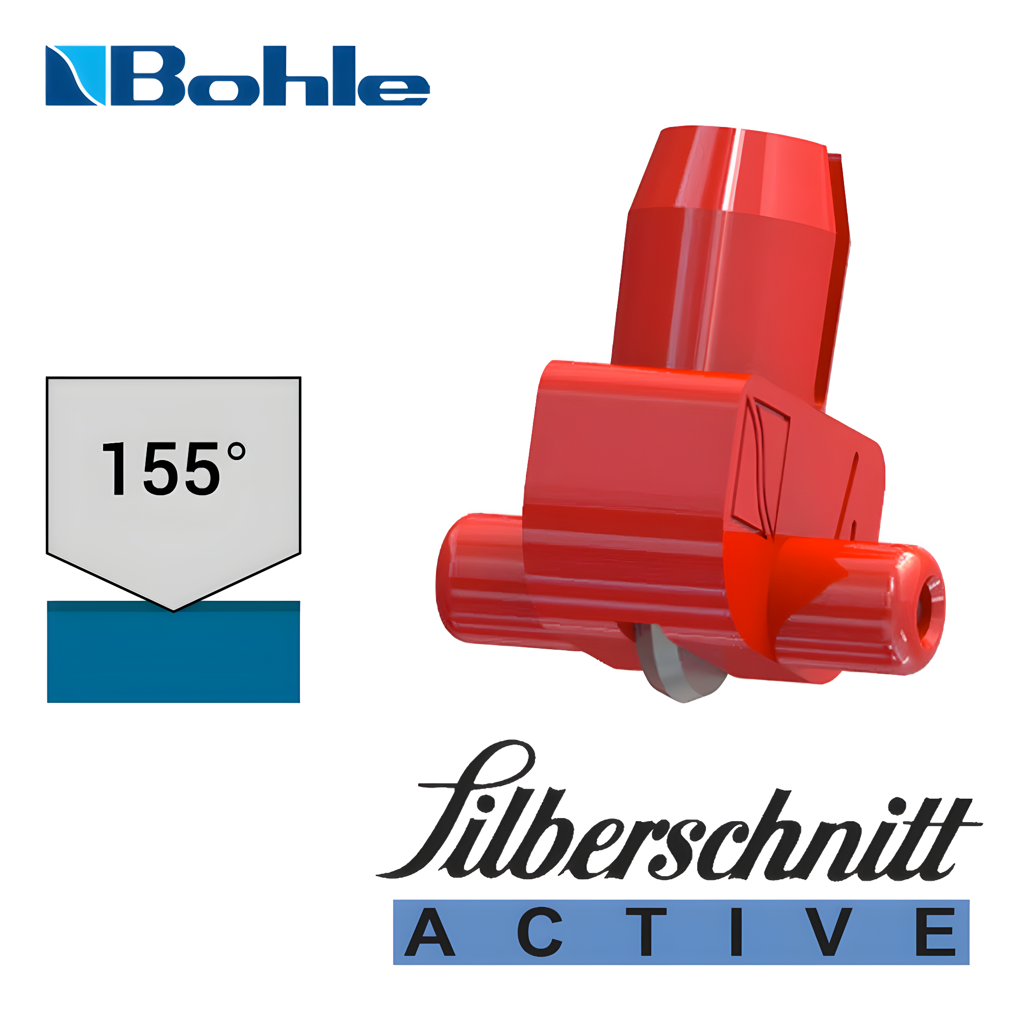 Bohle Silberschnitt® BO 416A155 Plastic Wheel Holder with Carbide Cutting Wheel – 155°