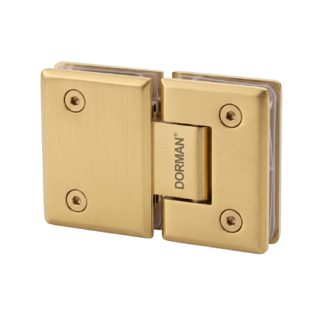 Dorman® Shower Hinge Satin Gold Glass to Glass 180° (DM-SH730GS) – Zinc