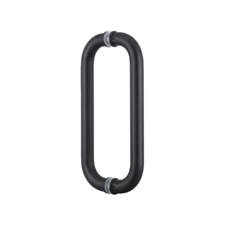 Dorman® D-Shape Tubular Glass Door Pull Handle (Back-to-Back) – Ø19 x 150 x 169 mm (SUS304, Matte Black)