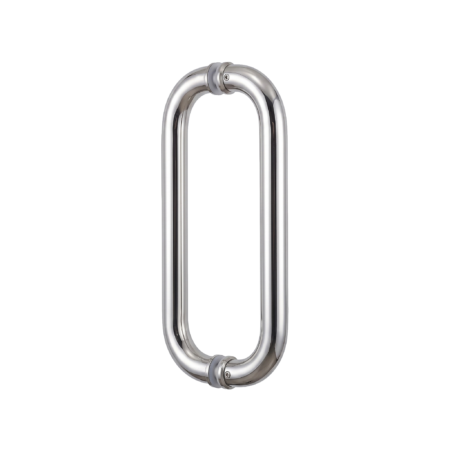 MAC® D-Shape Tubular Glass Door Pull Handle (Back-to-Back) – Ø32 x 305 x 337 mm (SUS201, PSS, 0.6 mm)